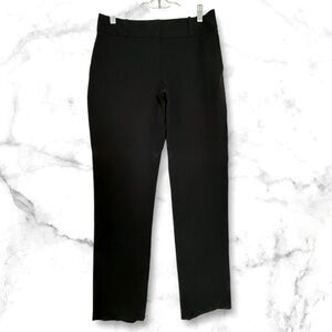 LOFT Julie Straight Pants - Black - Size 2